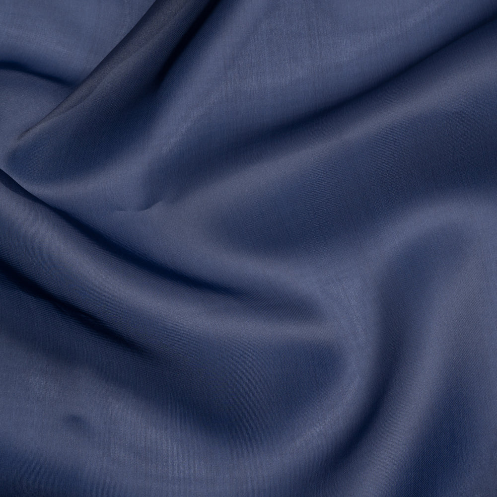 Satin-Faced Polyester Organza - Navy - Ardea Collection by Mood