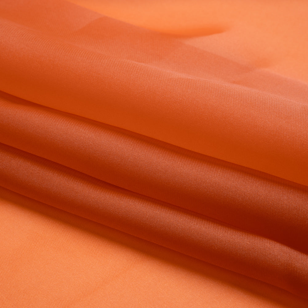Satin-Faced Polyester Organza - Burnt Orange - Ardea Collection by Mood
