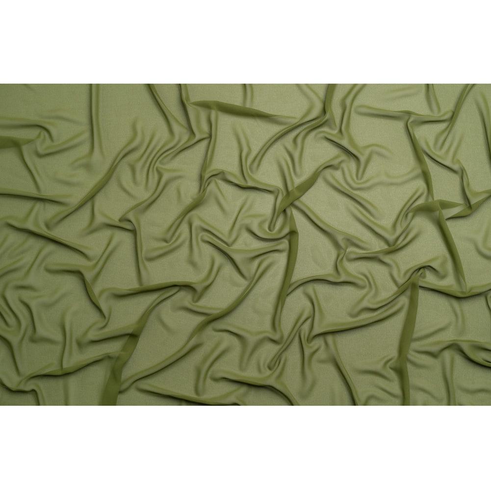Polyester High-Multi Chiffon - Pesto Green - Netta Collection by Mood