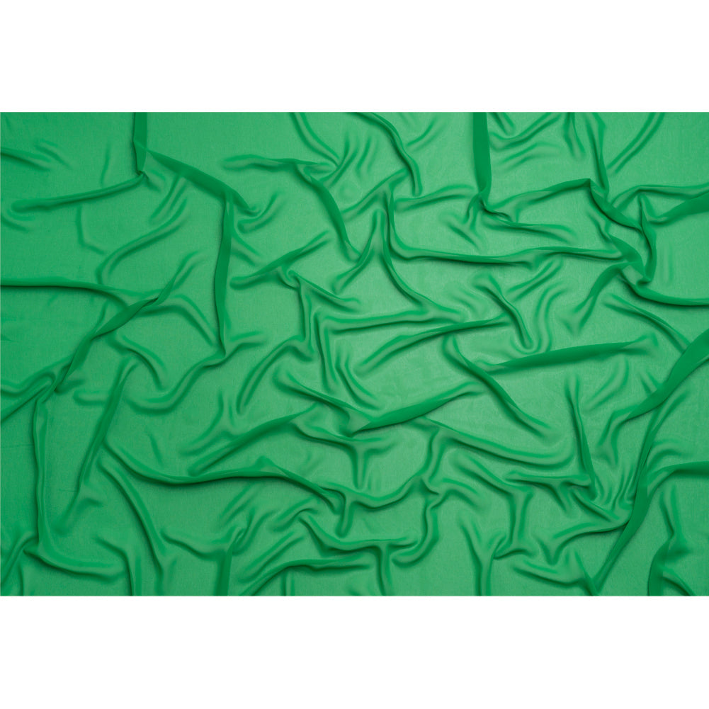 Polyester High-Multi Chiffon - Kelly Green - Netta Collection by Mood