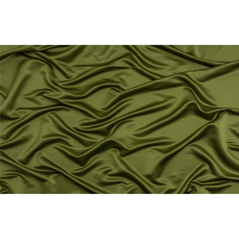 Premium Polyester Satin - Pesto Green - Gavia Collection by Mood