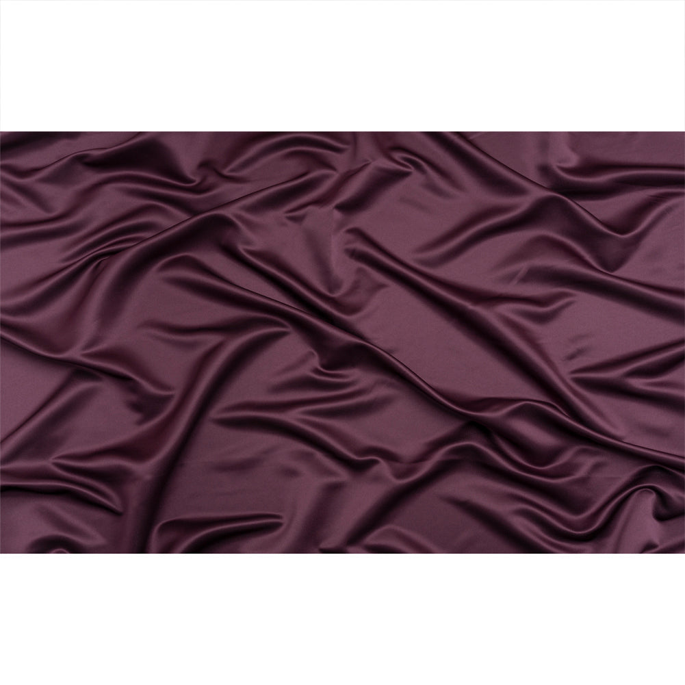 Premium Polyester Satin - Eggplant - Gavia Collection by Mood