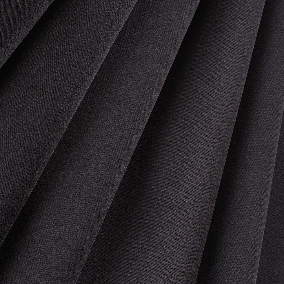 Polyester Satin - Ultra Black - Reverie Collection