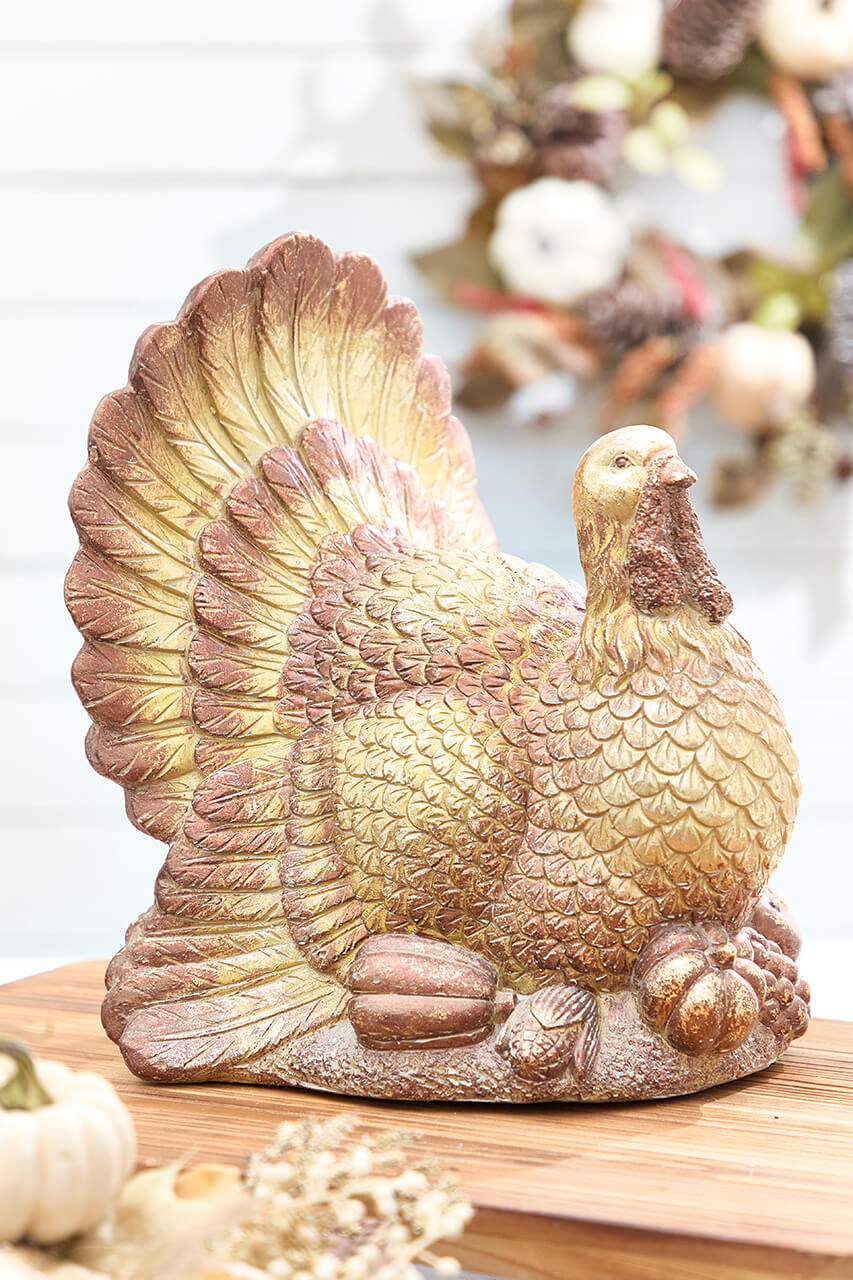 15" Resin Harvest Turkey