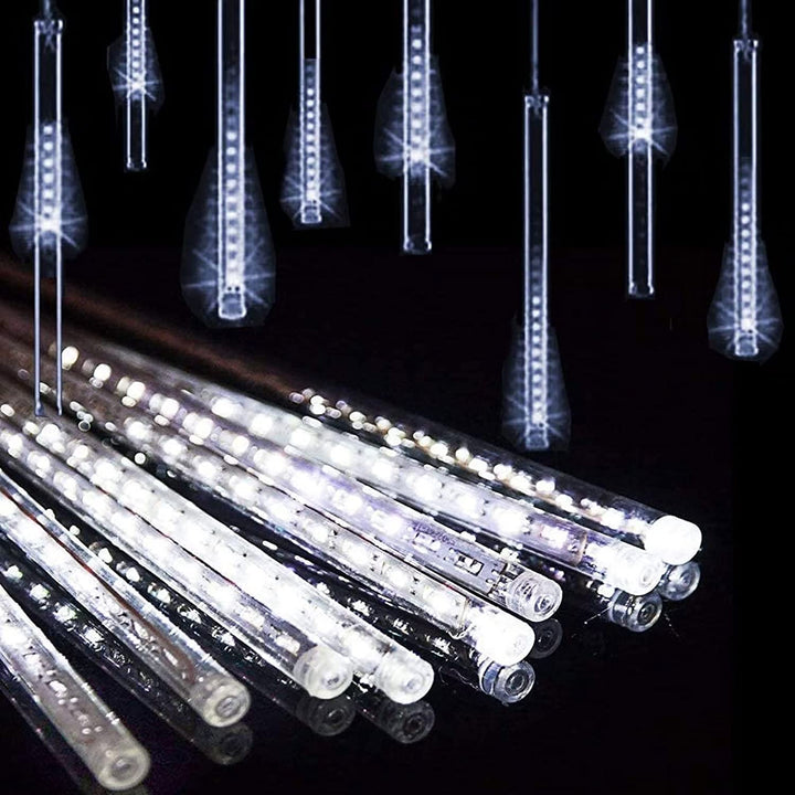 8 Tubes Snowfall 50cm White Color