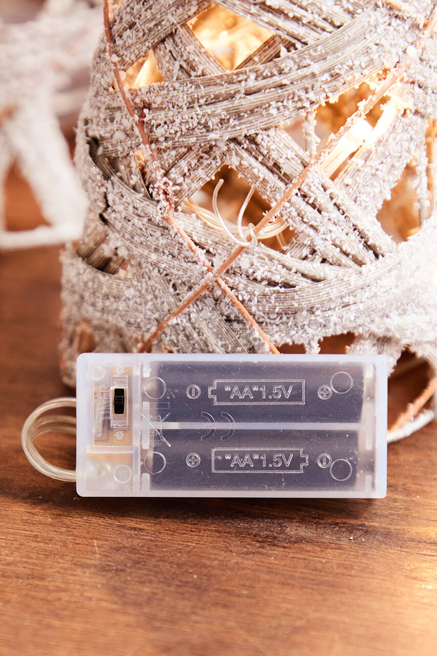 16" - 32" LED Frosted Twig Cones - Set of 3