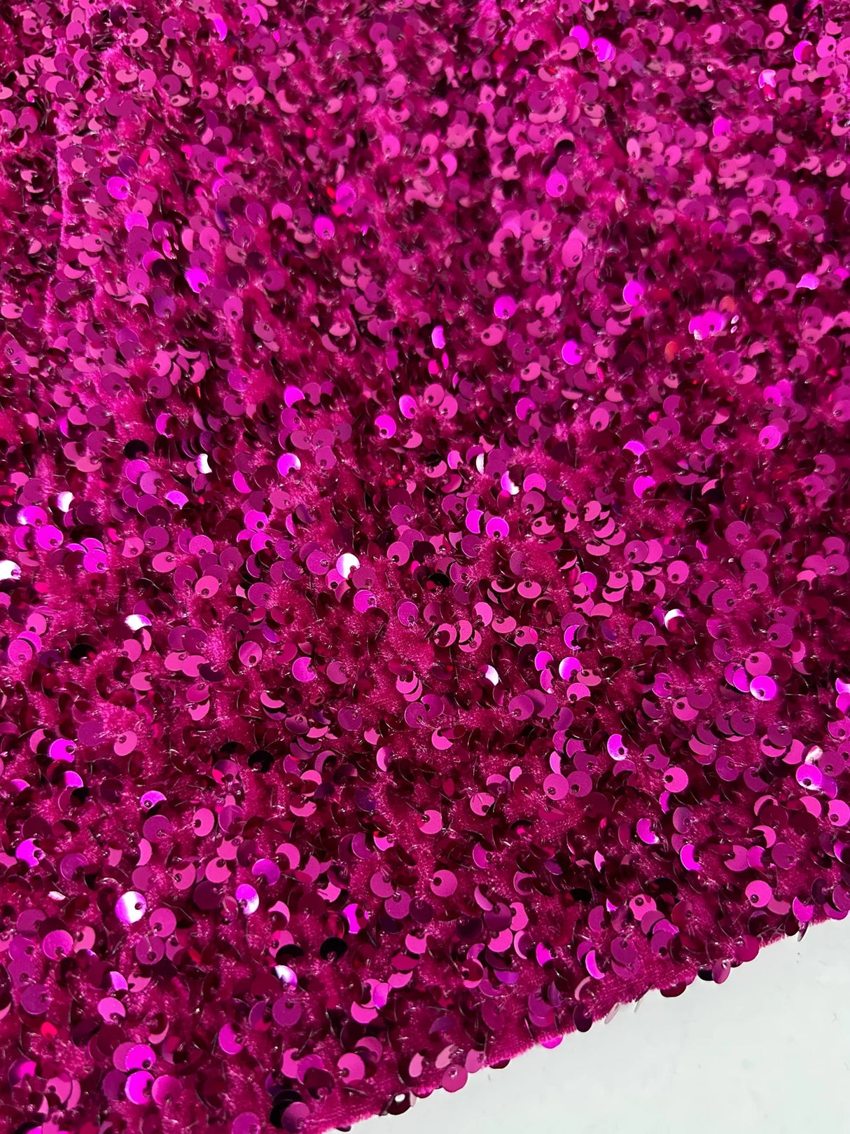 Sequin on Velvet Stretch Fabric