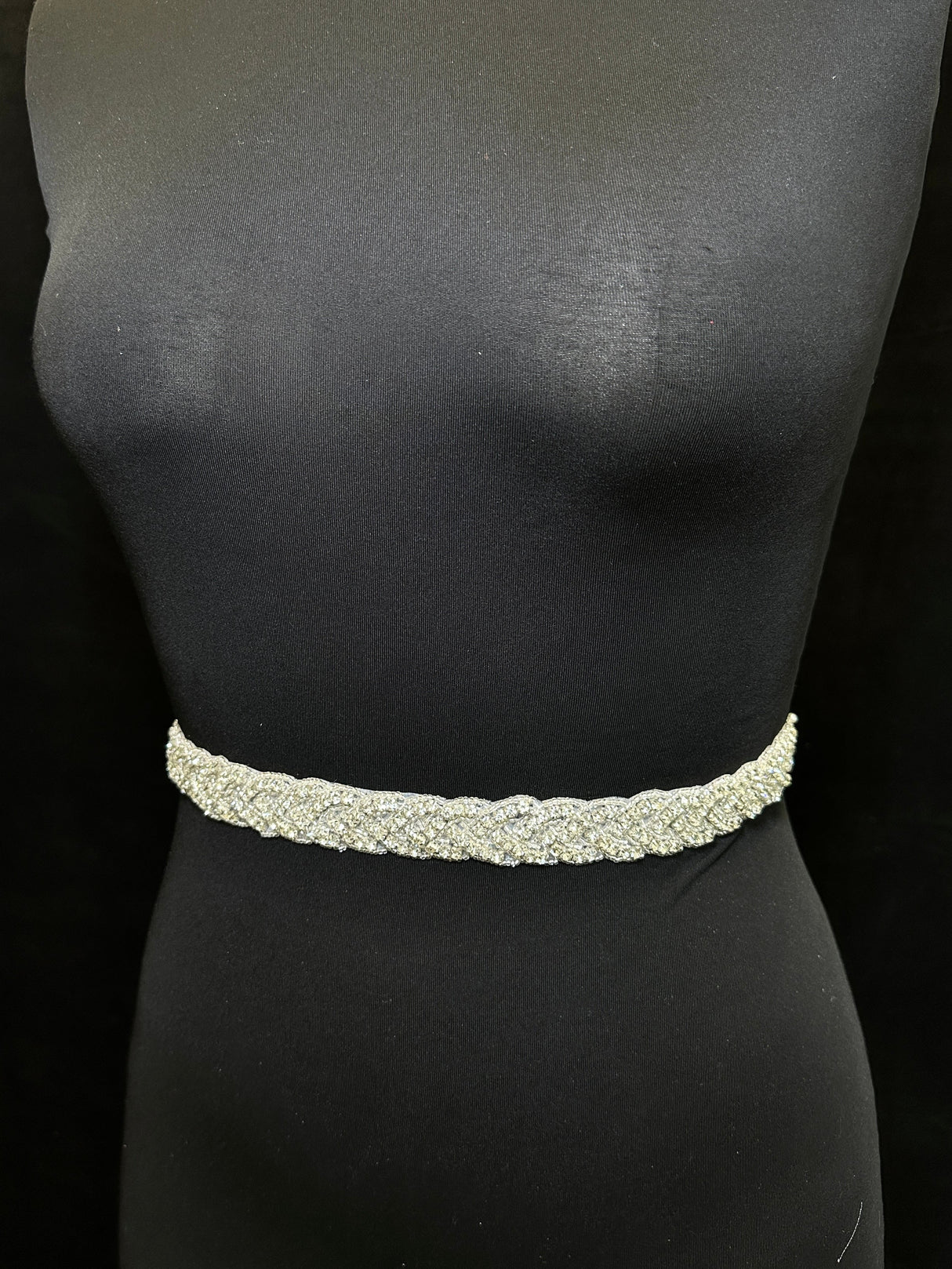 Rhinestone Applique Belt