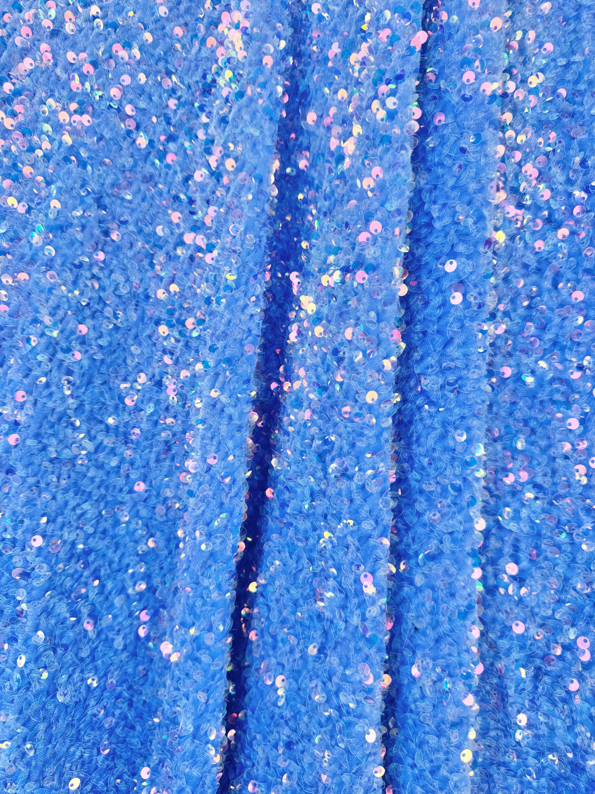 Sequin on Velvet Stretch Fabric