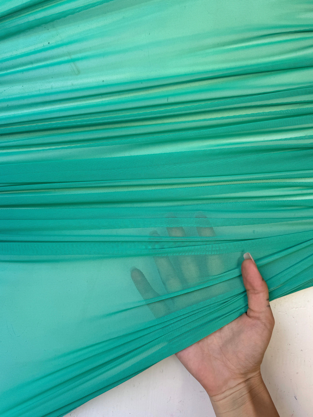 Mint Green 4-Way Stretch Power Mesh