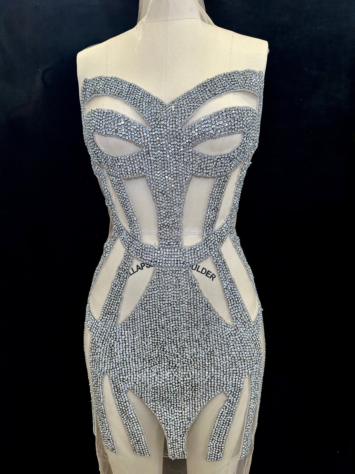 Rhinestone Bodice Applique