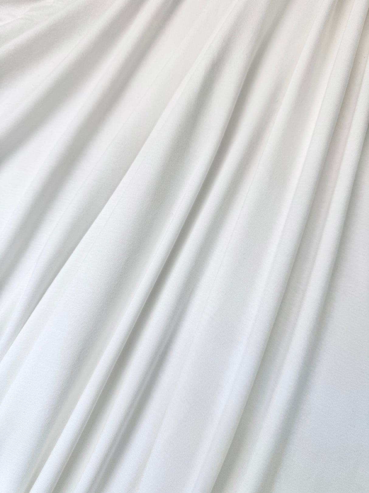 Cotton Jersey Knit White
