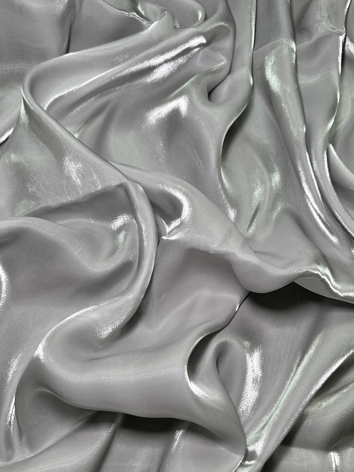 Liquid Shimmery Chiffon Silver