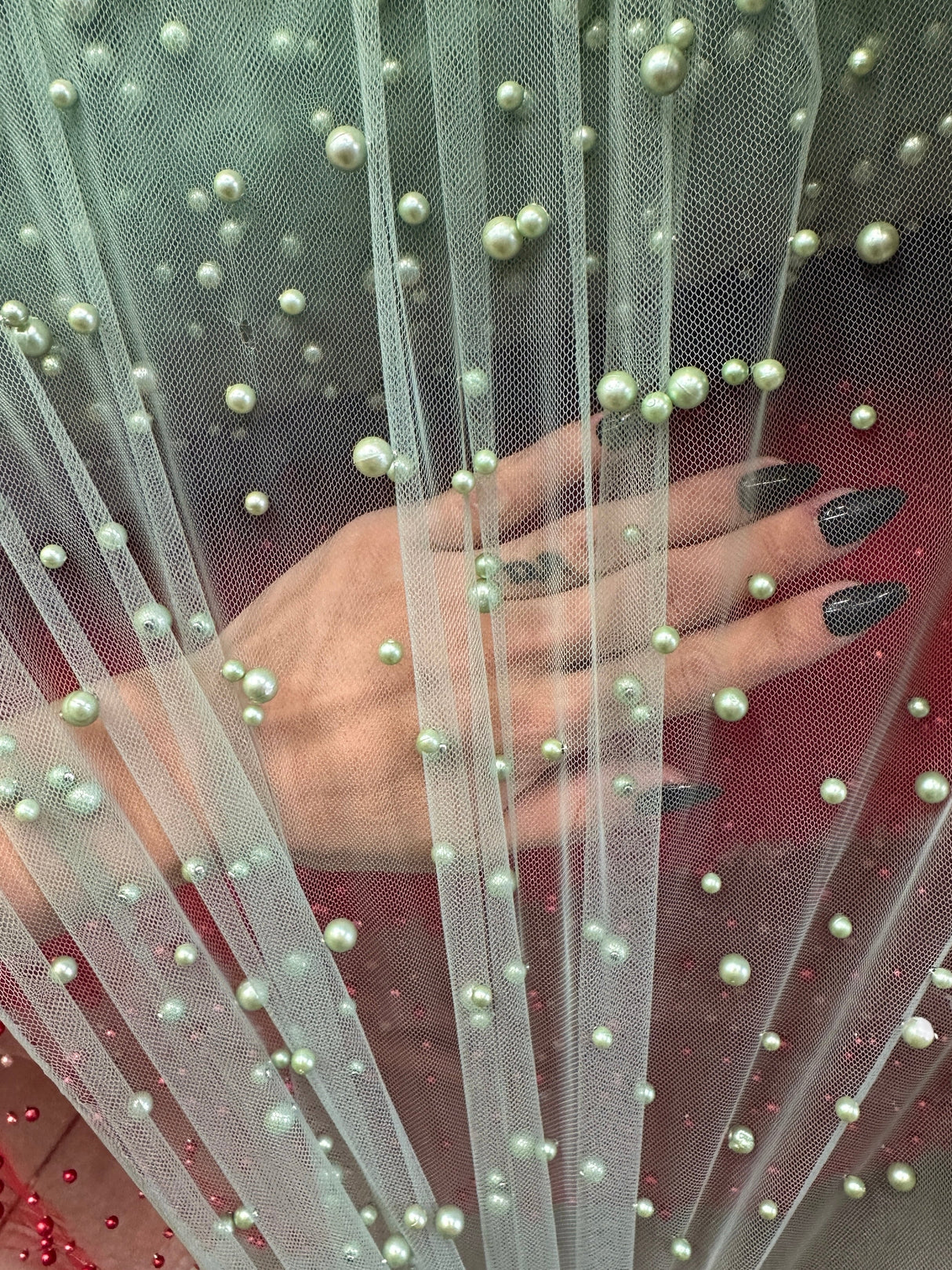 Pearl Tulle Sage Green
