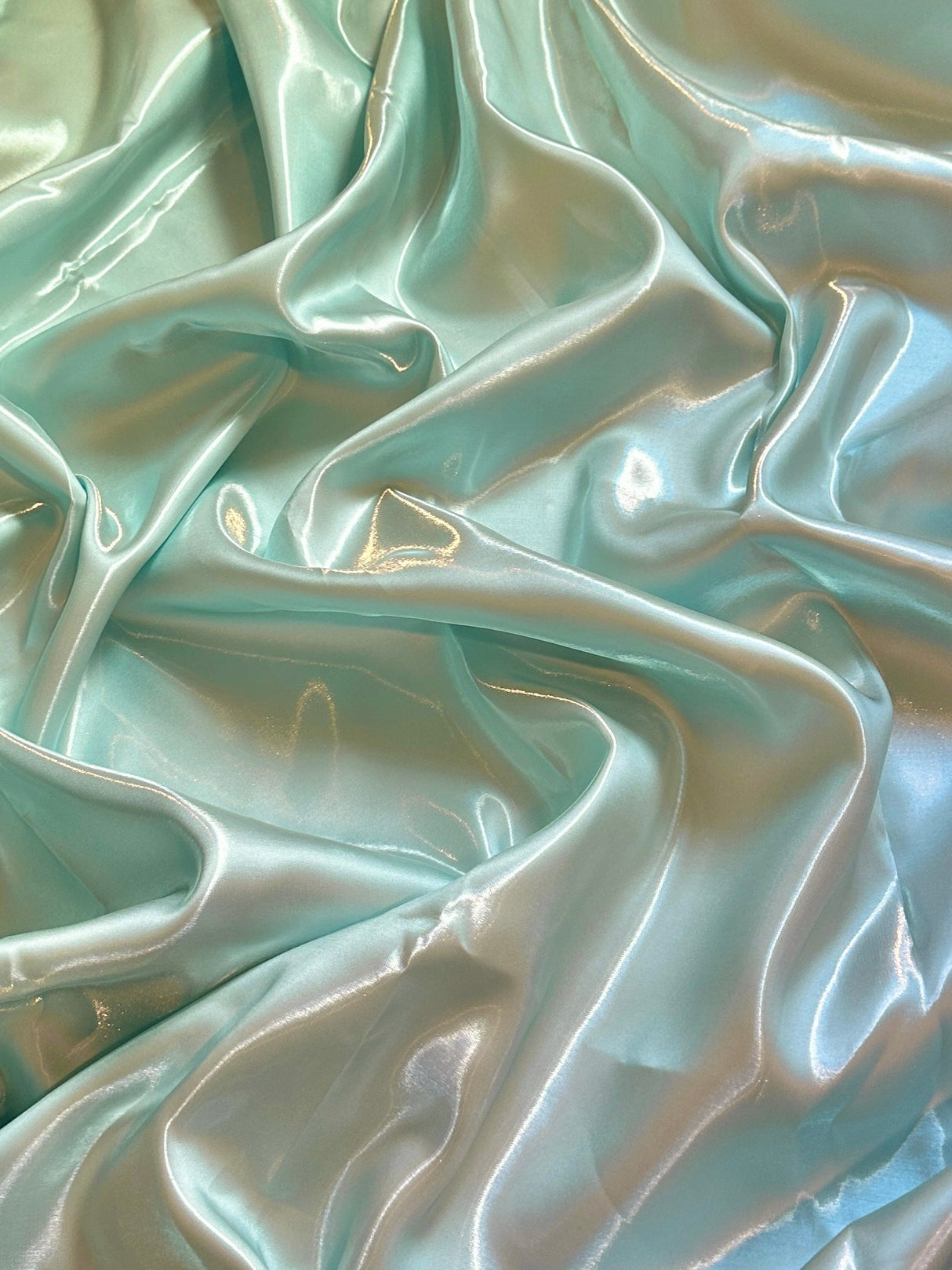 Liquid Bridal Satin Mint Green