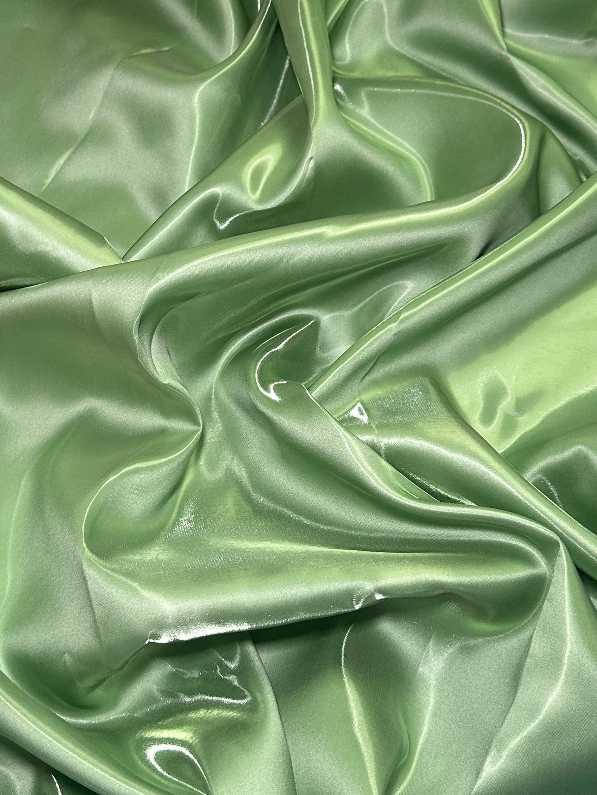 Liquid Bridal Satin Sage Green