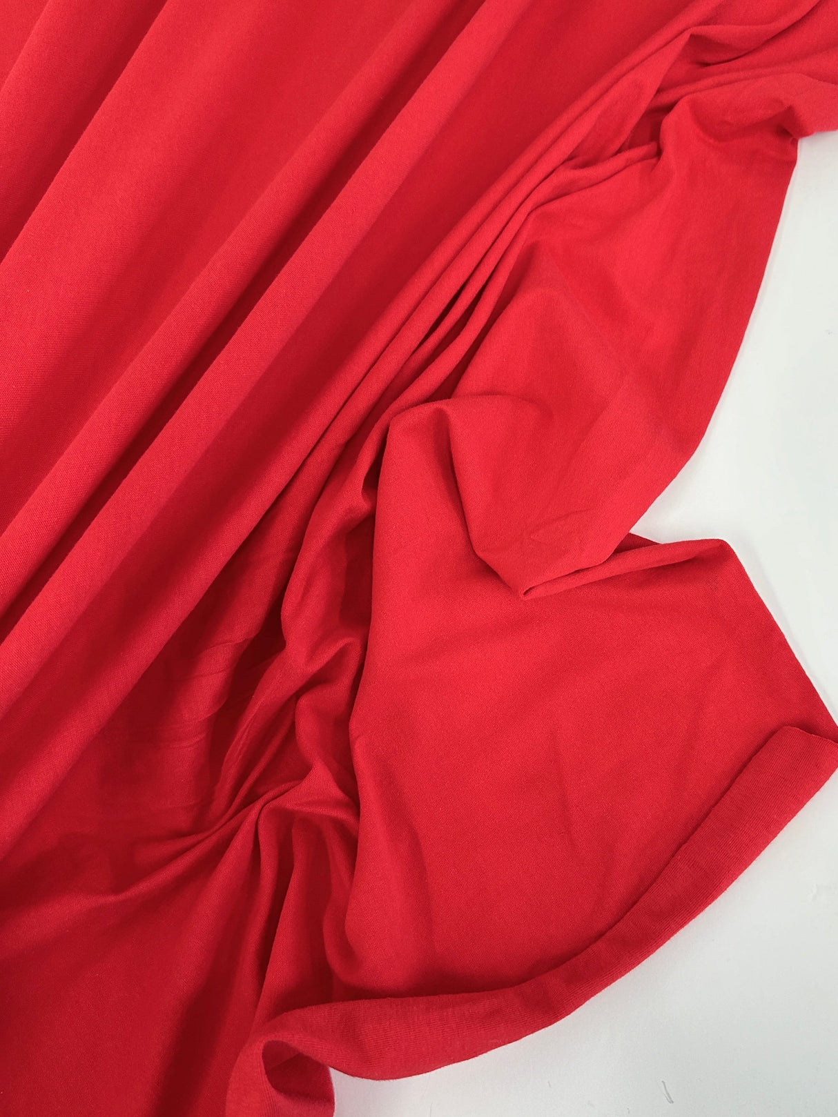 Red Cotton Jersey Spandex