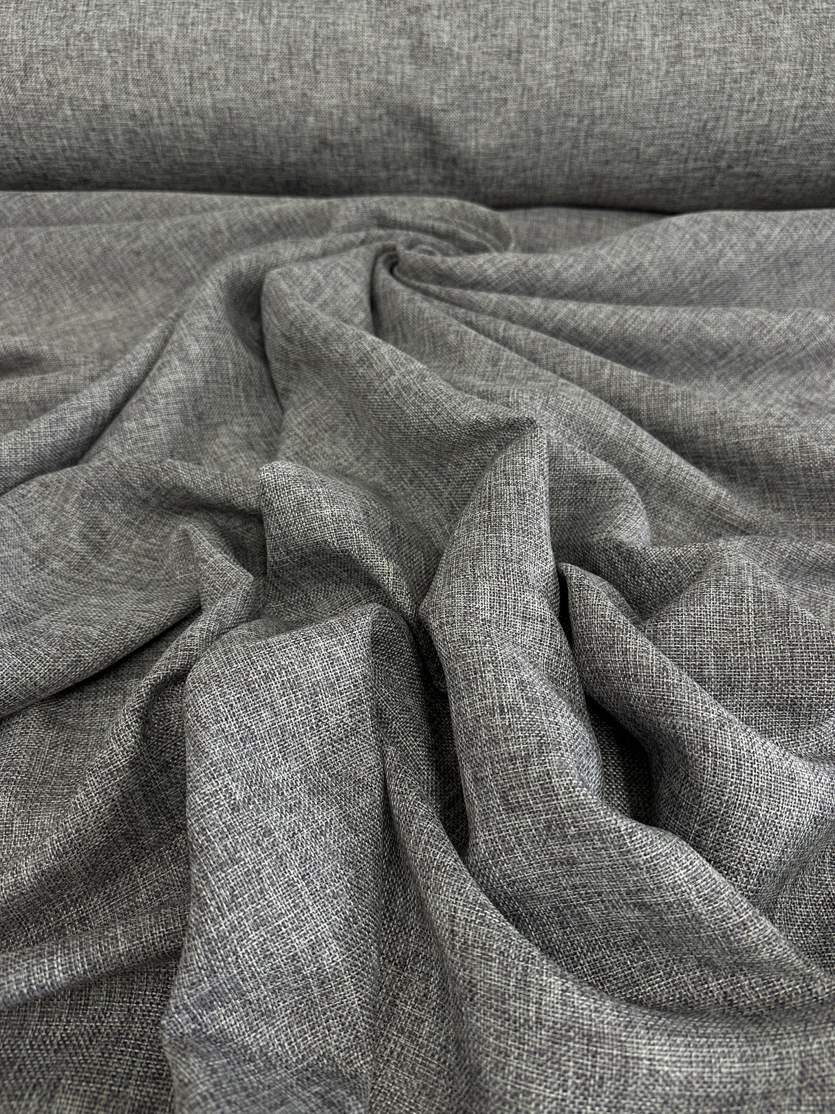 Gray Faux Linen