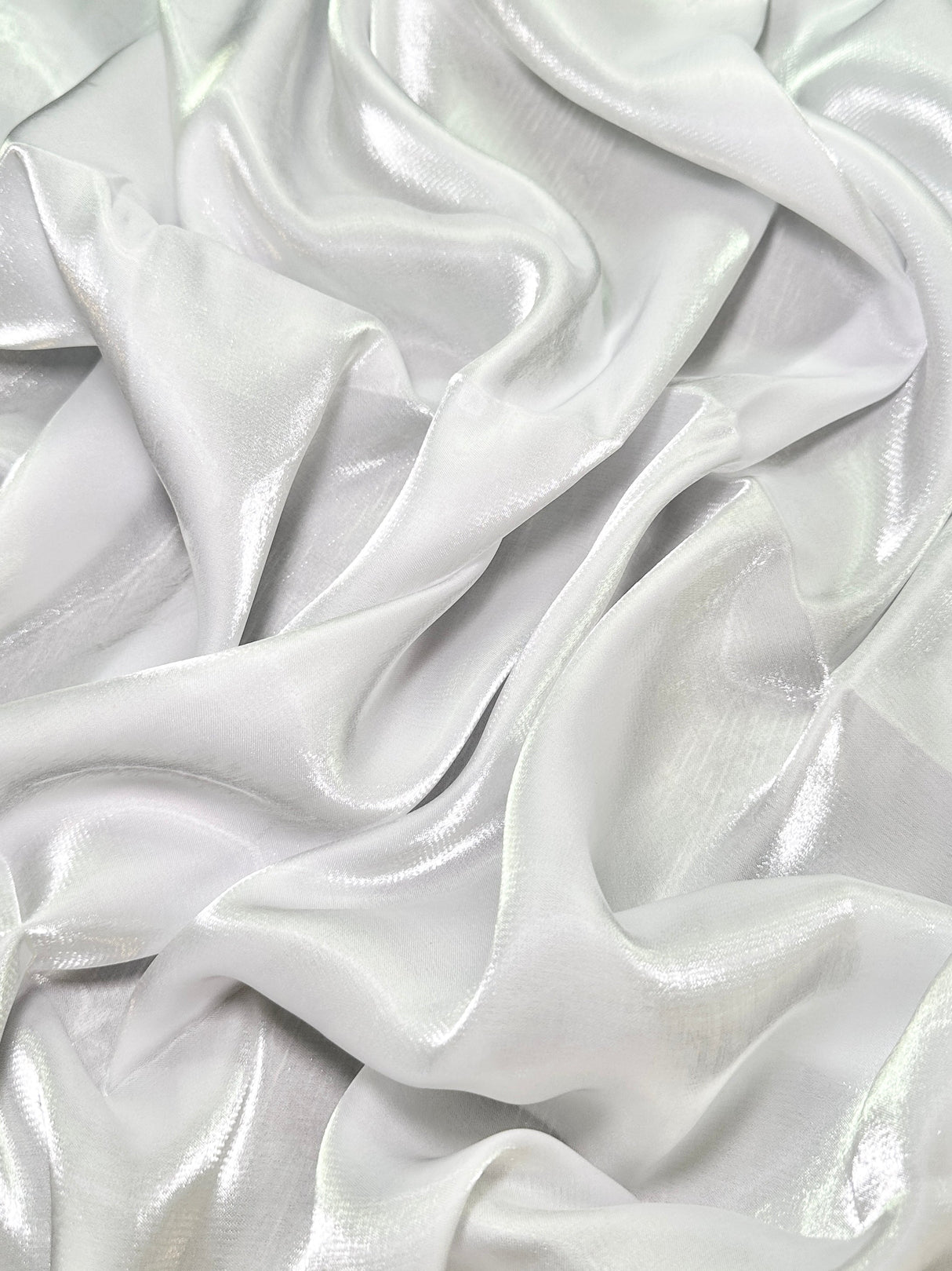 Liquid Shimmery Chiffon White