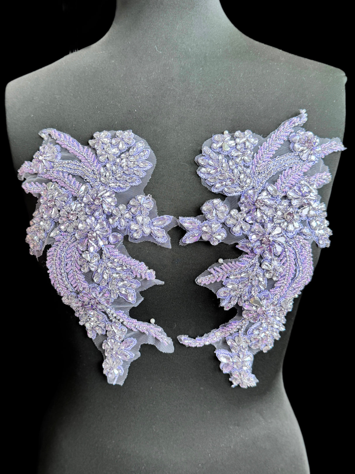 Lilac Rhinestone Applique
