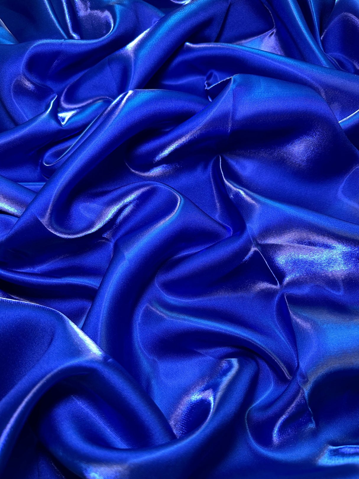 Royal Blue Liquid Bridal Satin