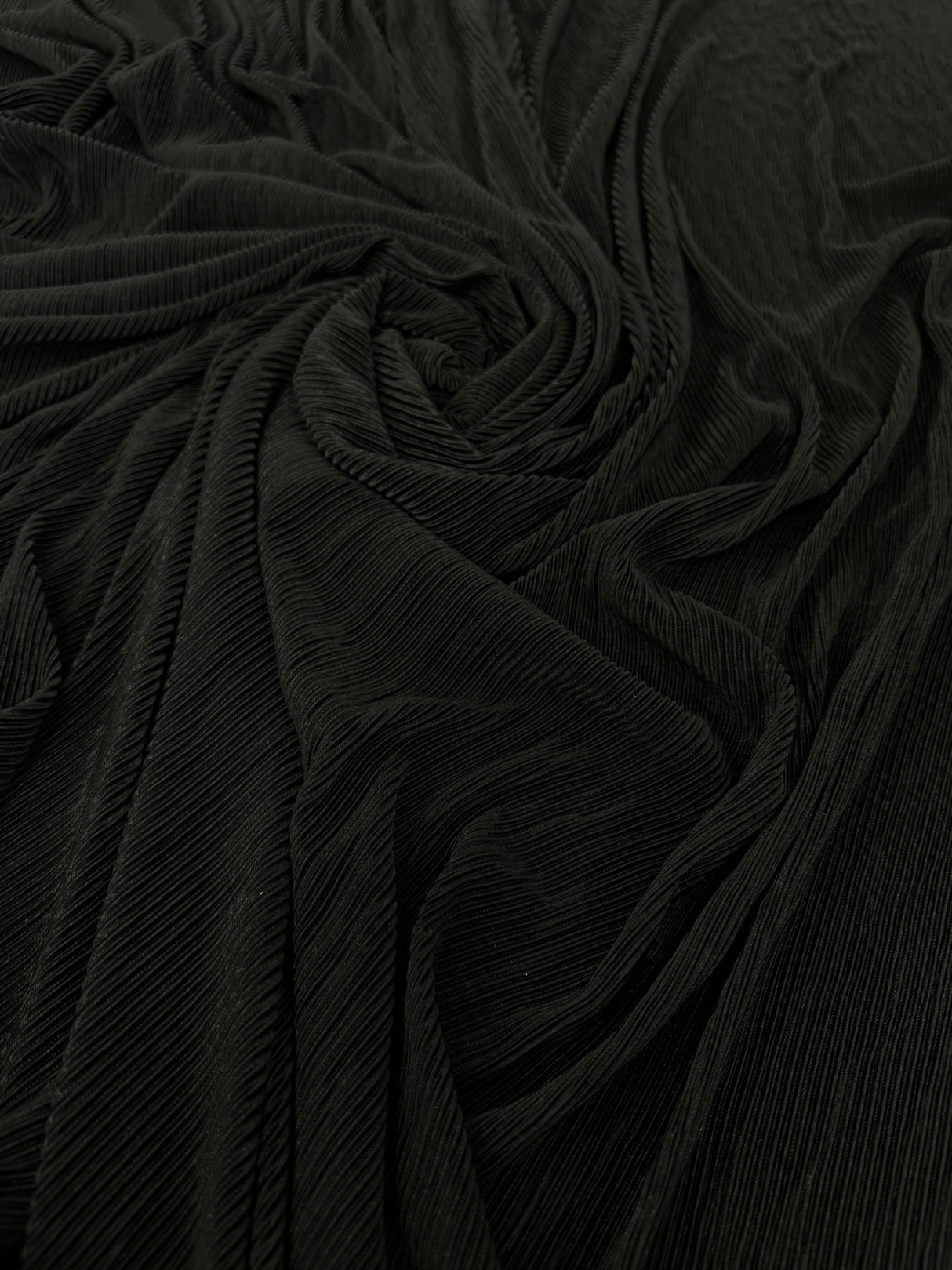 Black Pleated Knit