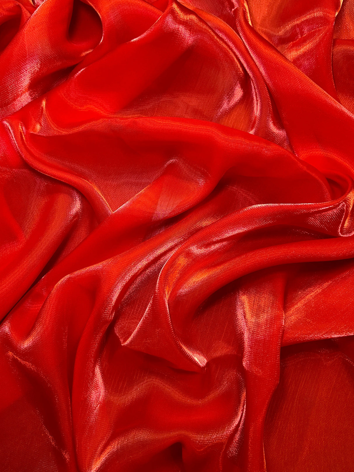 Liquid Shimmery Chiffon Red