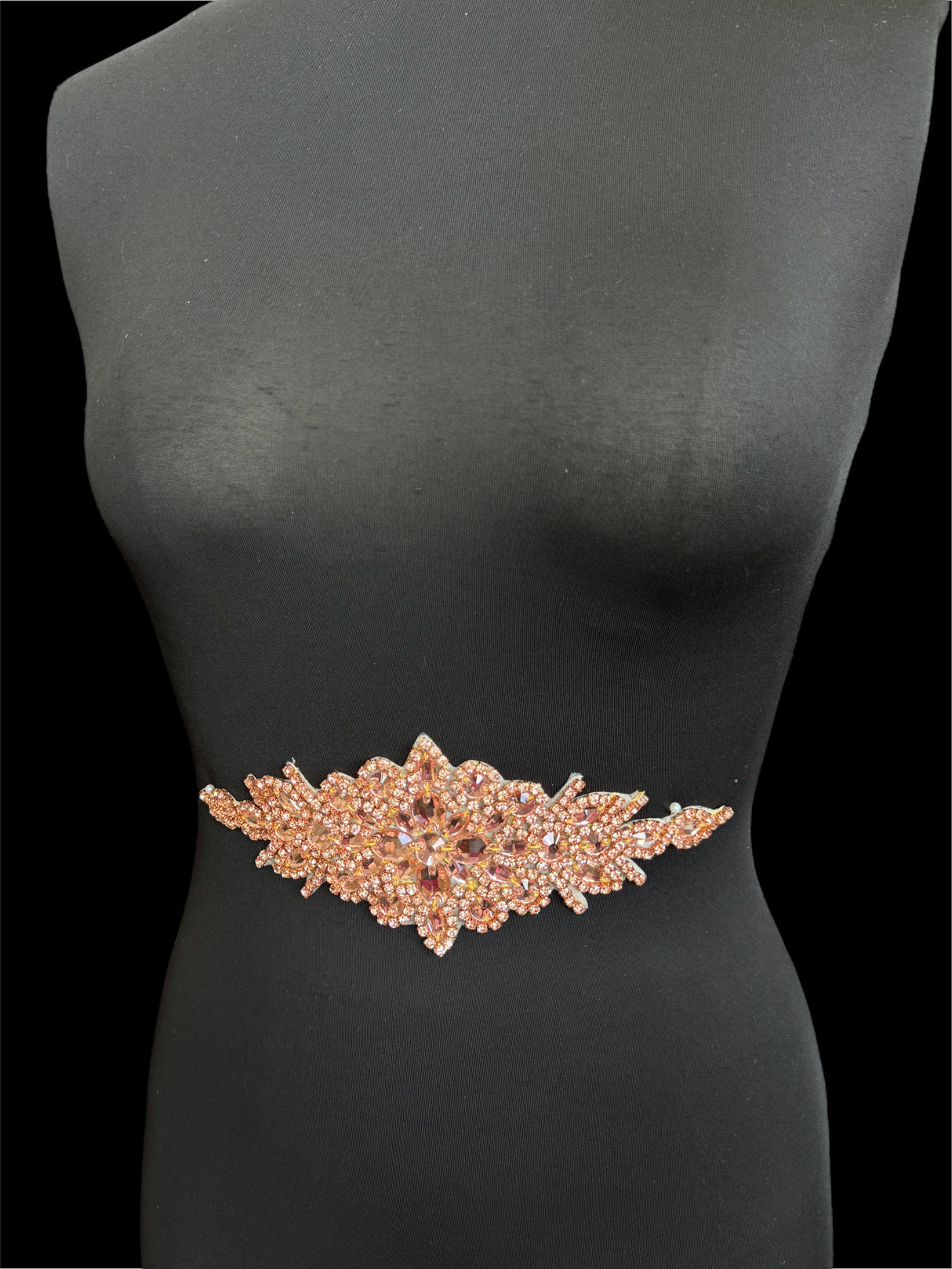 Blush Pink Rhinestone Applique