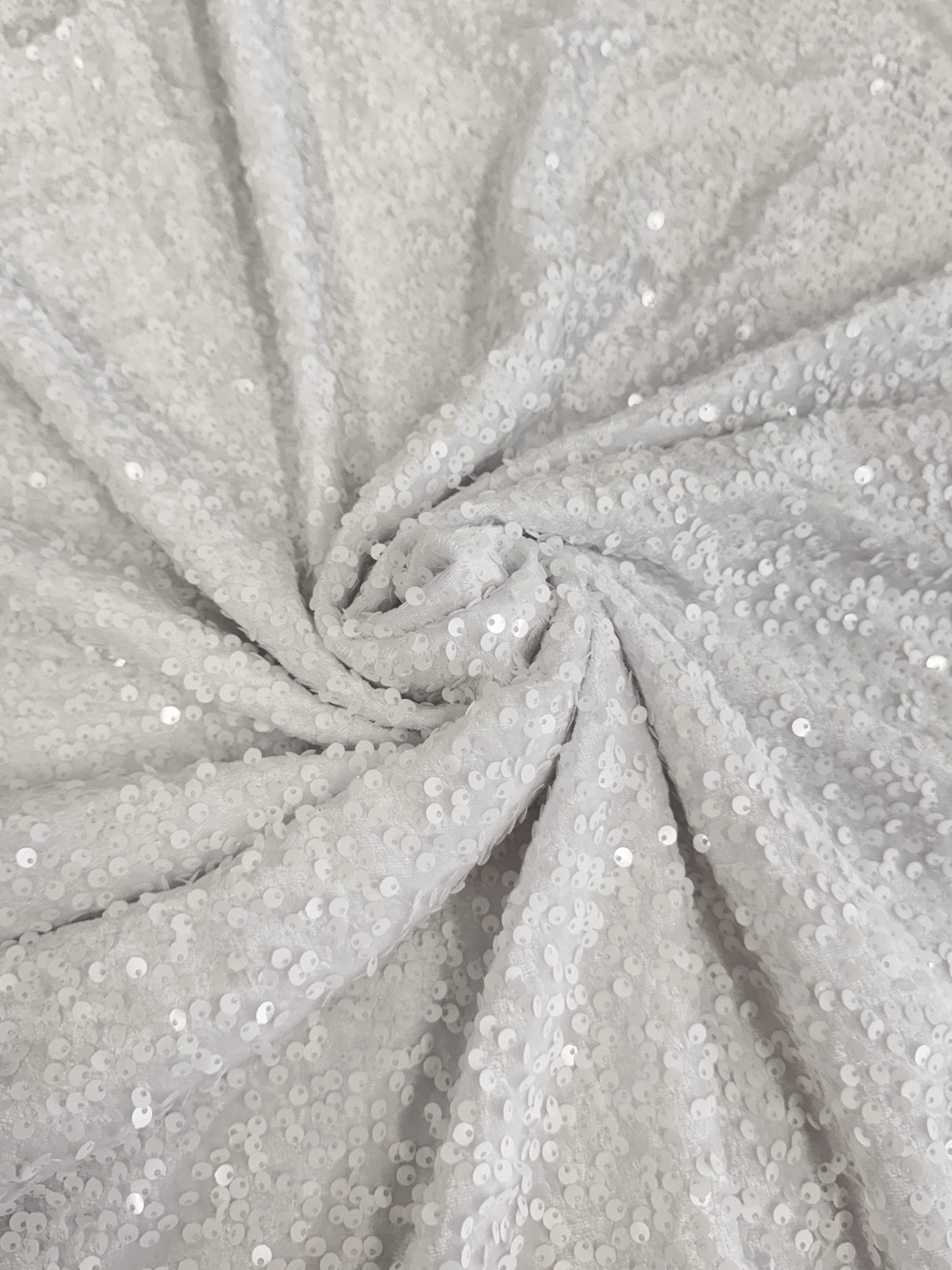 Sequin Velvet White