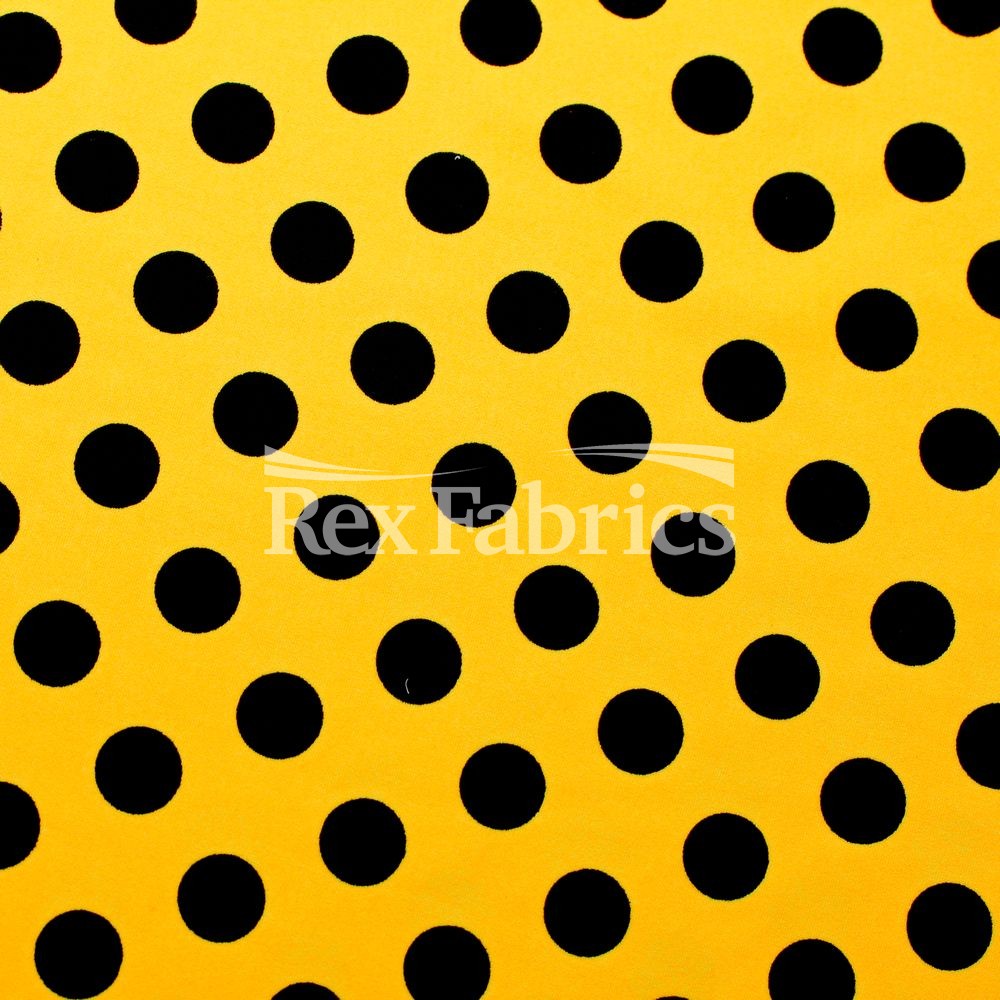 E-Z Dots Matte Nylon Spandex Fabric - Multicolor Polka Dots, 58/60" Width (1 Yard)