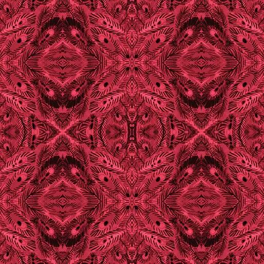Cotton Print Mandalay Crimson Affinity 44/45 Fabric