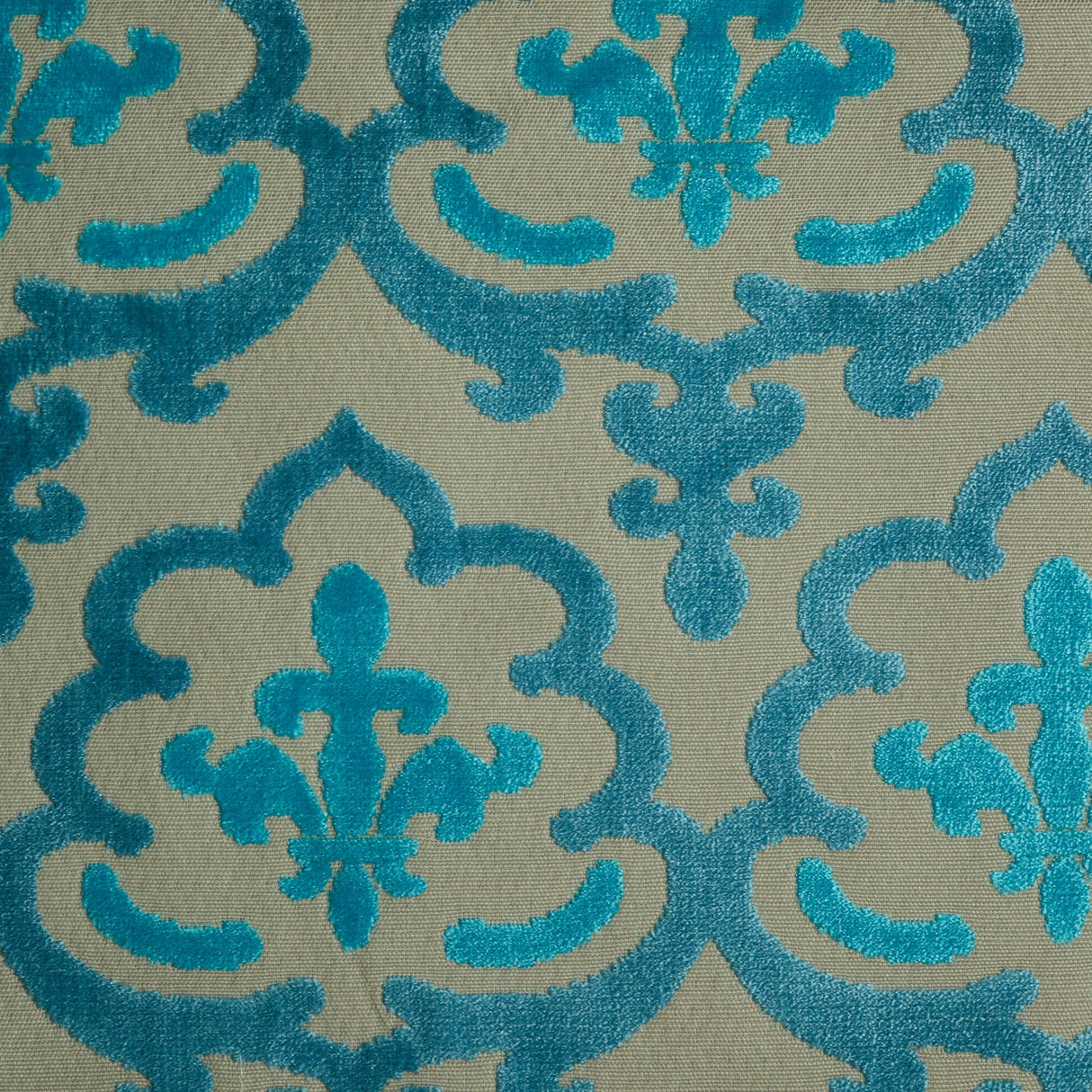 Cut Velvet Upholstery Fabric Marrakesh Damask Pattern