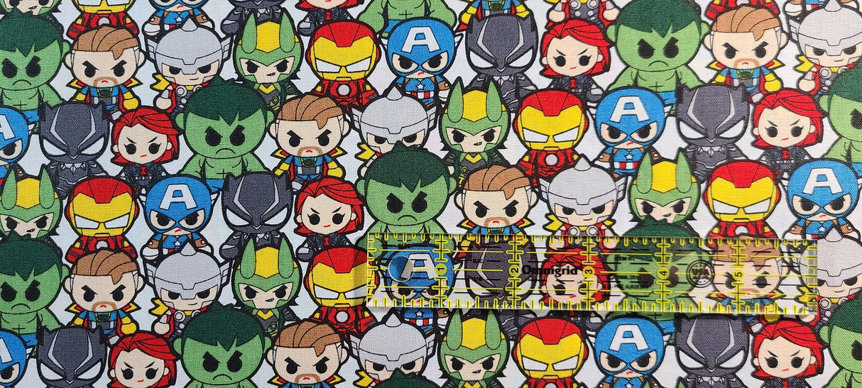 Quilting Cotton Marvel Comics Avengers Kawaii Characters