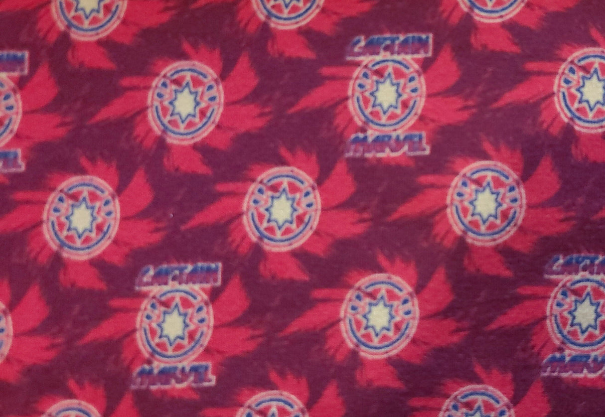 Knit Fabric Captain Icon Marvel Stretchy 58" Wide