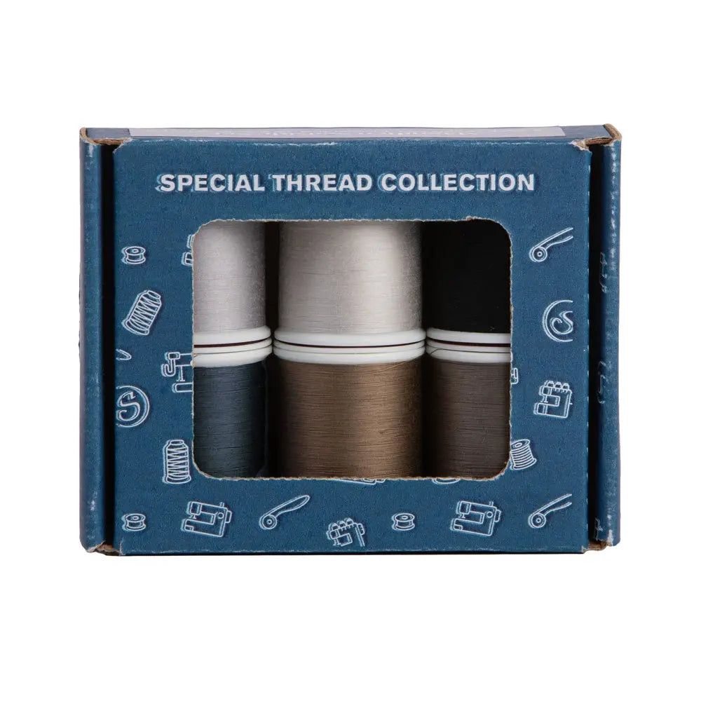 Cotton Thread MasterPiece Neutral Dark Spool Set