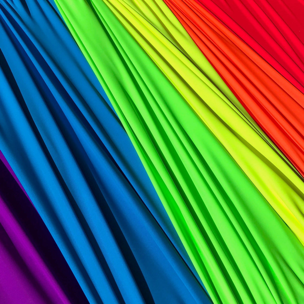 Matte Nylon Spandex Fabric - Neon Collection, Solid Colors, 58" Width (1 Yard)