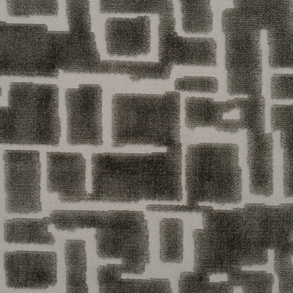 Cut Velvet Upholstery Fabric Maze Geometric