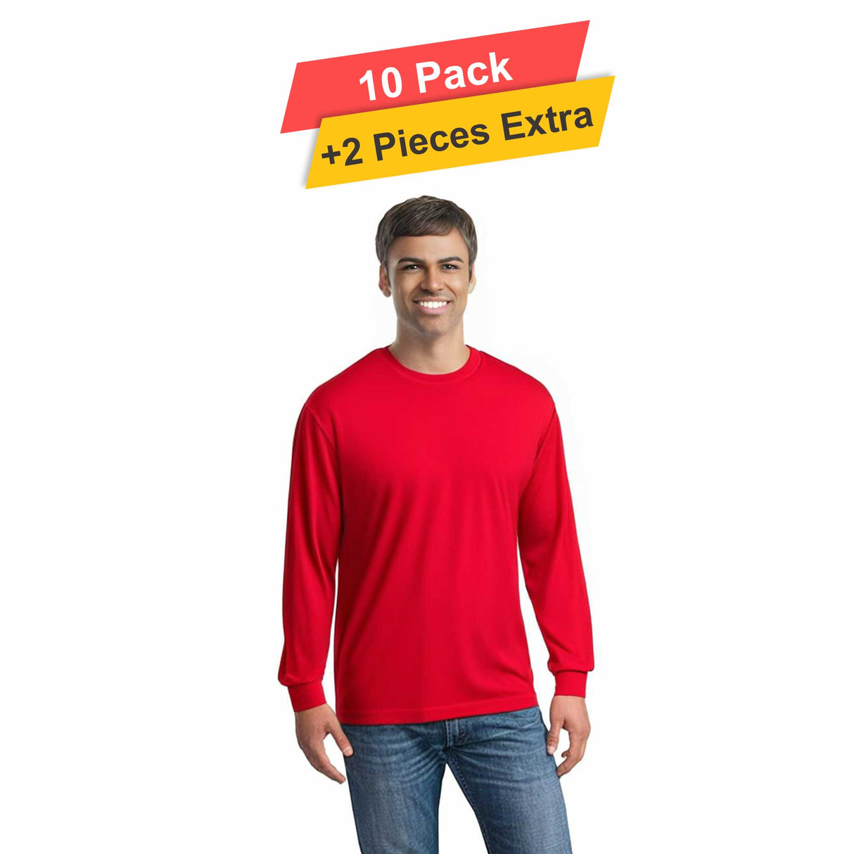 Polymesh Crew Neck - 10 Pack - 5 Oz./yd² - 100% Polyester (Cotton Feel)