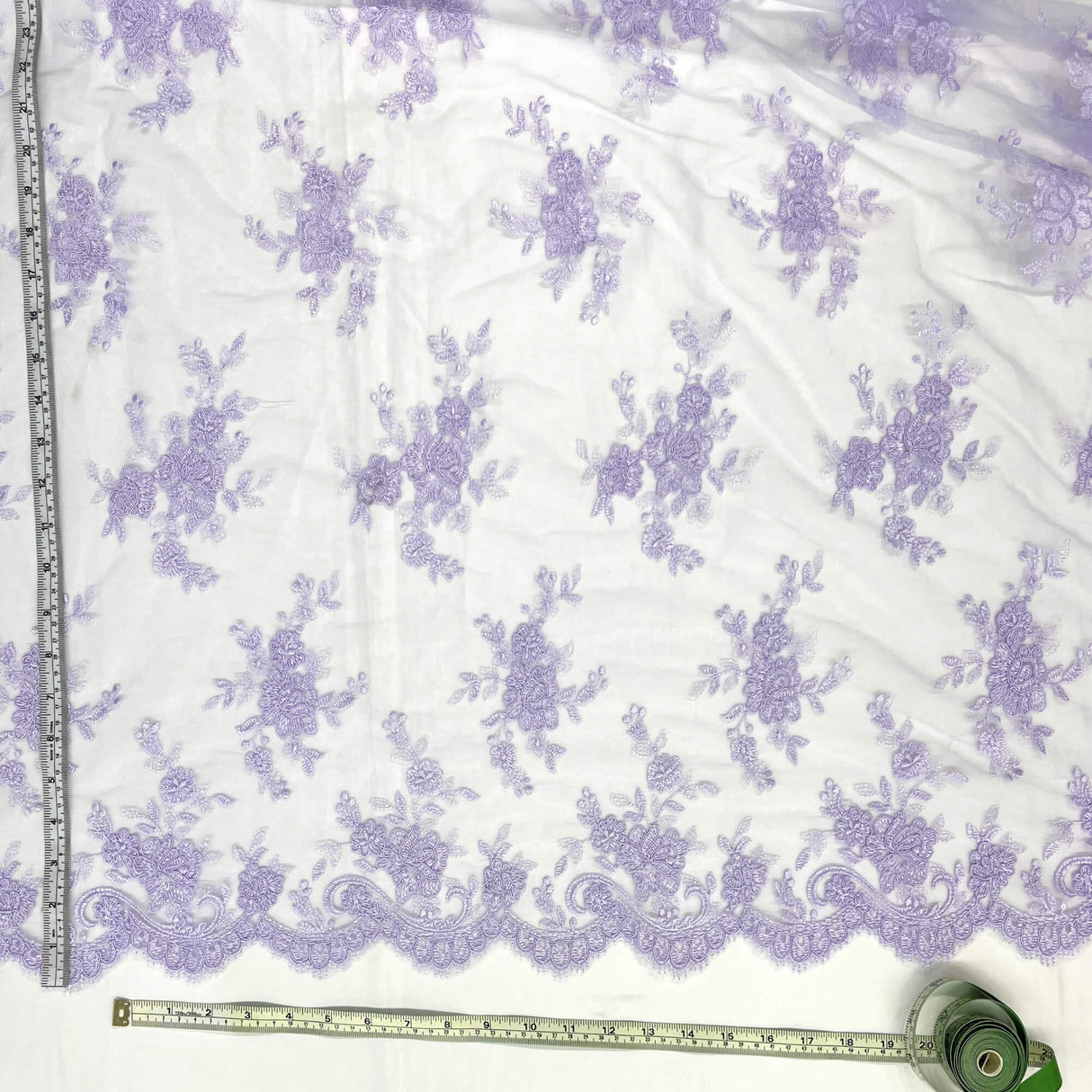 Corded Embroidered Lace Mesh
