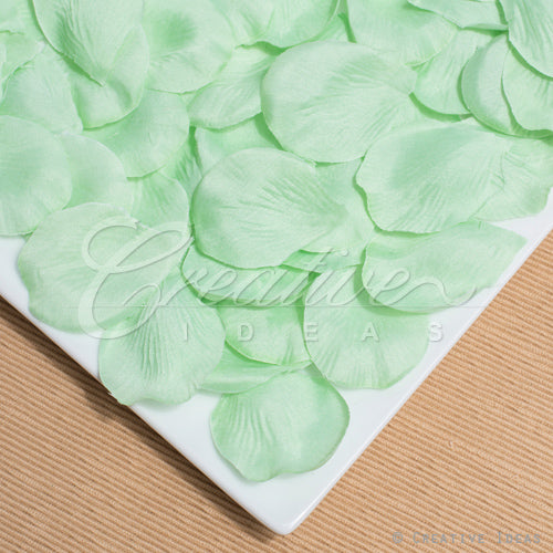 Medium Size Flower Petals-Sold By A Dozen Inner Packs ( 144 Flower Petals/Inner Pack) (Mint Green)