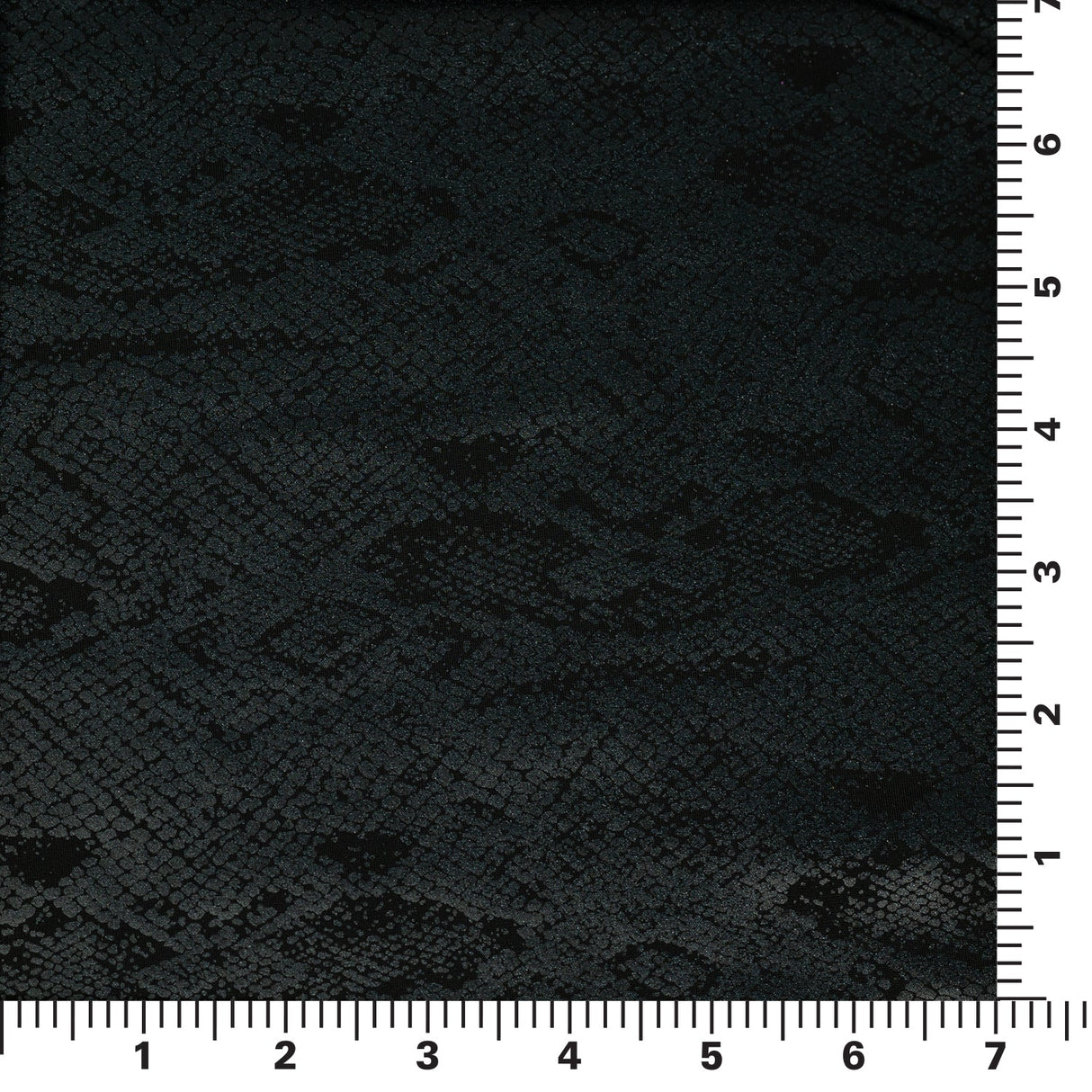 Medusa Snake Skin Foil Printed Nylon Spandex Fabric - Snake Skin Matte Foil Print, 56" Width, 4-Way Stretch (1 Yard)
