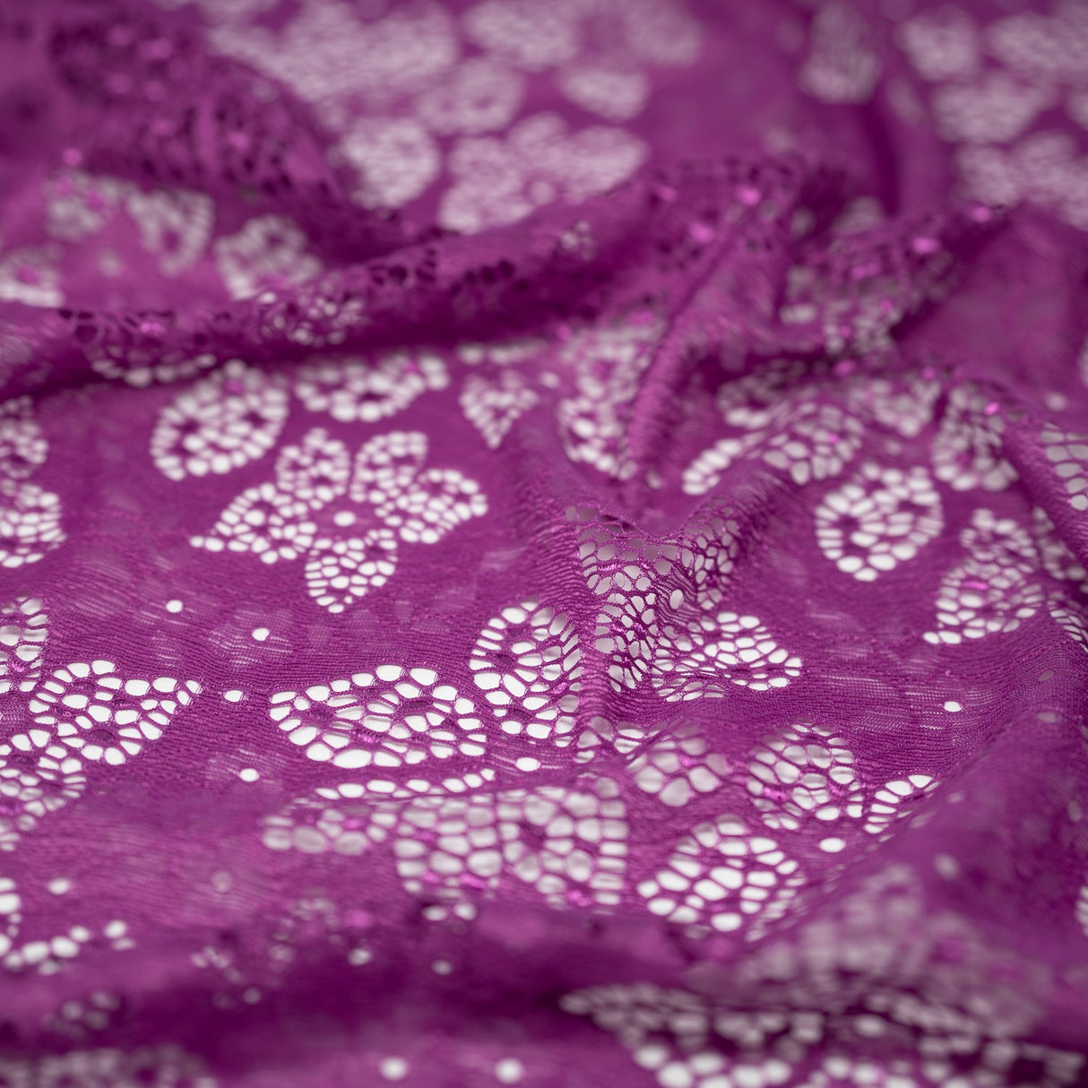 Stretch Lace Fabric in Solid Colors