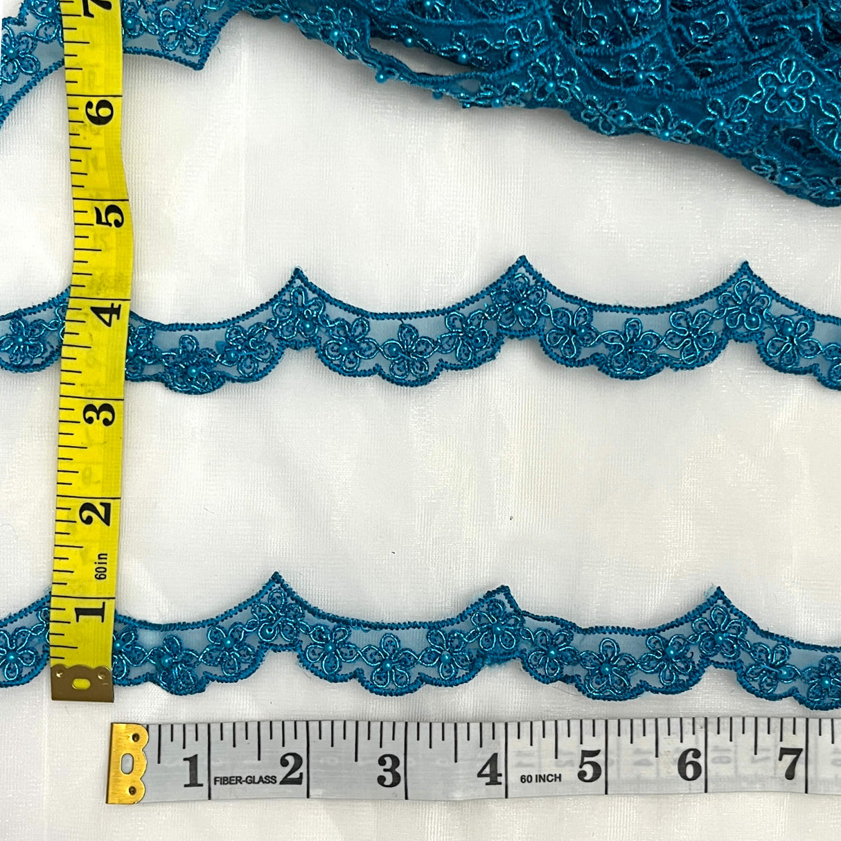 Beaded Corded Lace Trim