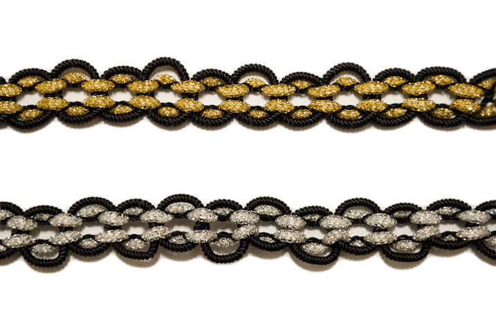 Metallic Braided Gimp Trim 3/8"