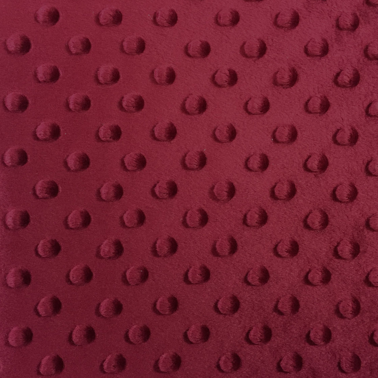Biking Red Minky Dimple Dot Fabric,