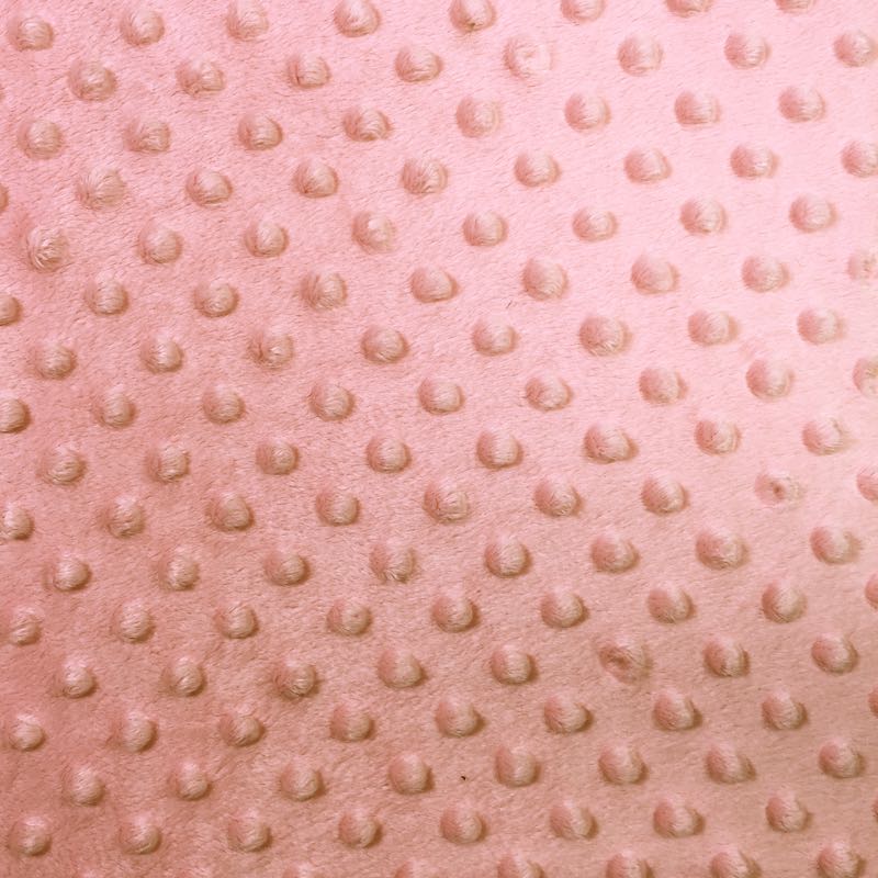 Coral Minky Dimple Dot Fabric,