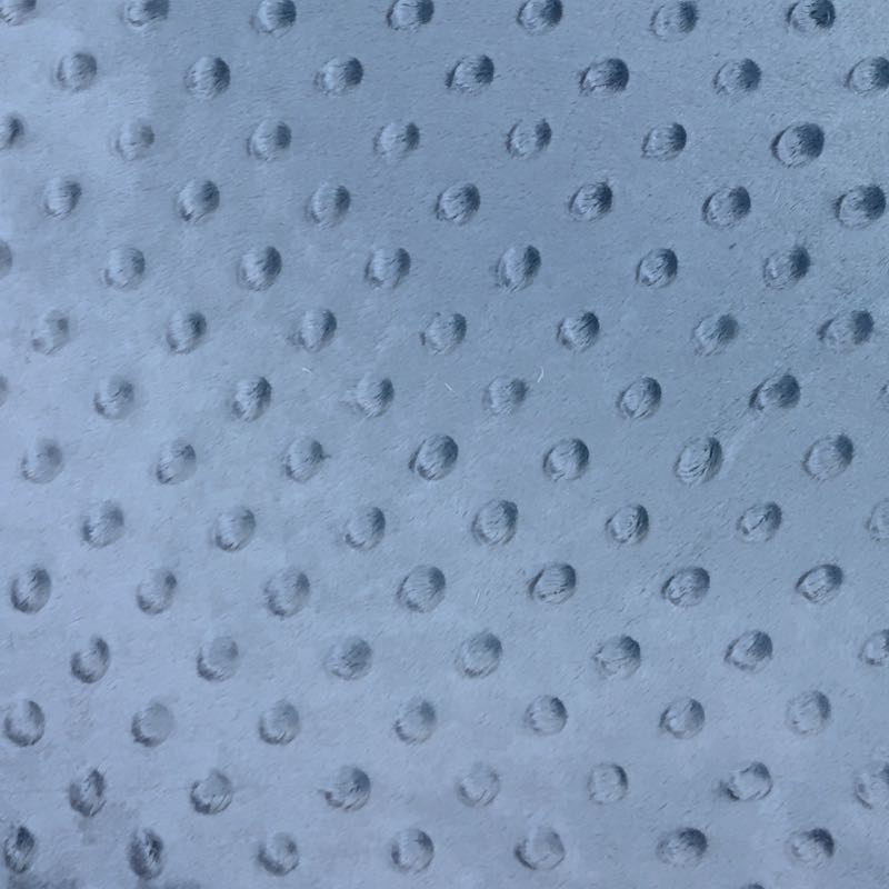 Denim Blue Minky Dimple Dot Fabric,