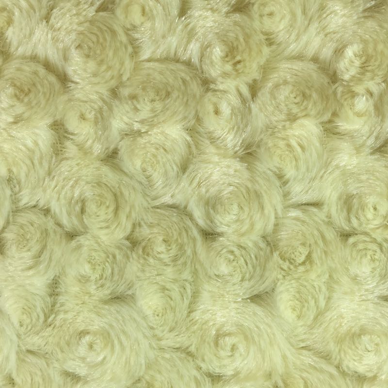 Banana Minky Rosebud Fabric,