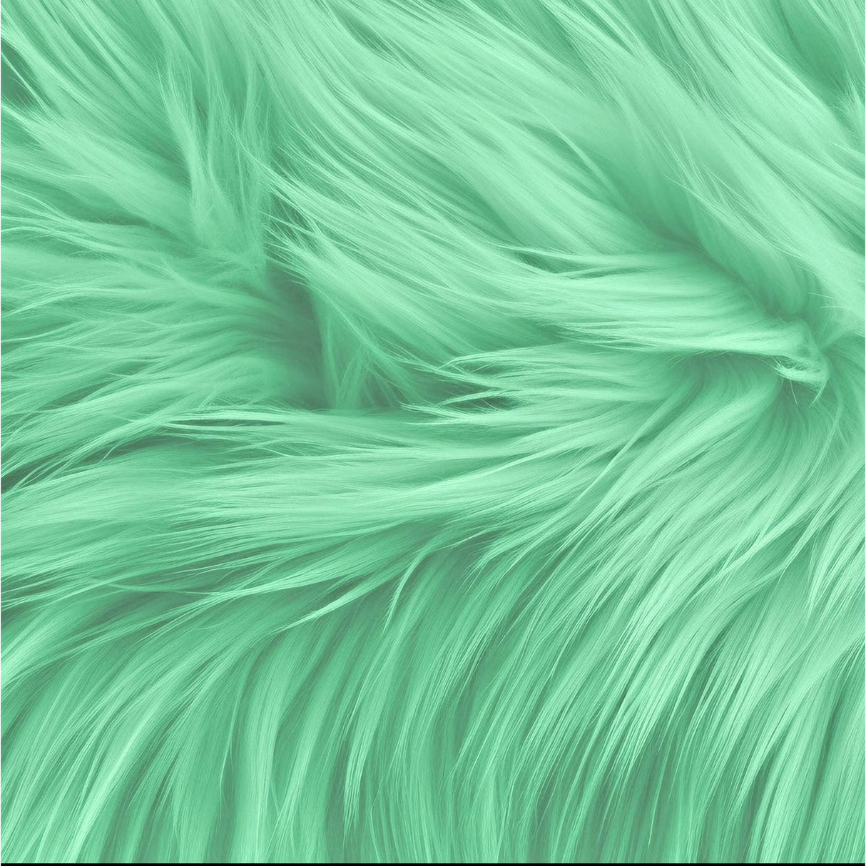 Faux Fur Fabric Round Shaggy 40-Inch Circular