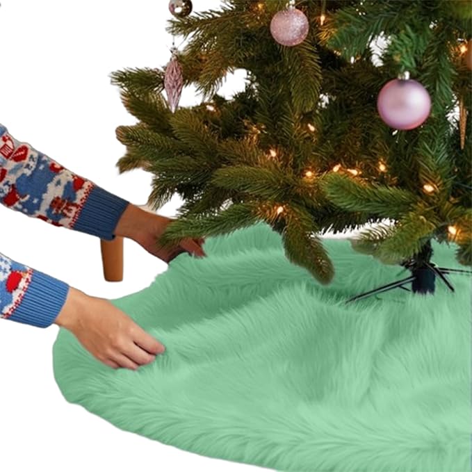 Faux Fur Christmas Tree Skirt 36 Inch